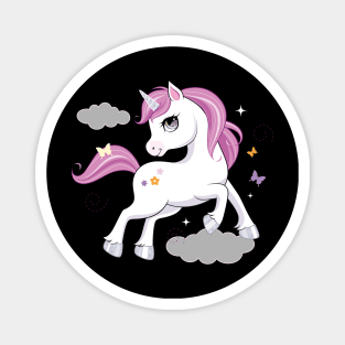 cute little unicorn character tshirt Magnet